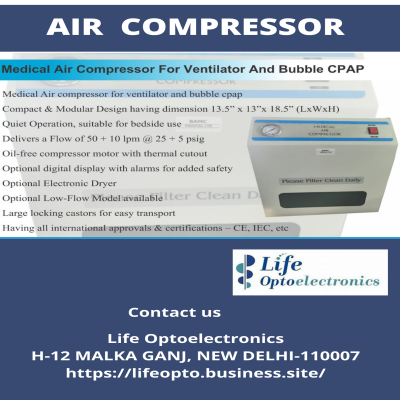 High Flow Oxygen Air Compressor  in Delhi